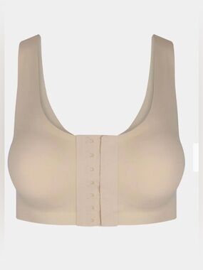 Magic Bodyfashion NEW Size M Front Fastening Posture Bra Color Beige MSRP $53